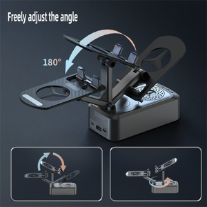 Bestseller Kabelloser Induktions-Handyhalter mit Winkelverstellung <span class=keywords><strong>3</strong></span>-in-1 <span class=keywords><strong>Partybox</strong></span> Midbass-Lautsprecher mit Powerbank - Product Image 4