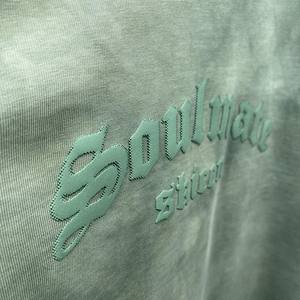 2025 verano hombres Tie Dye bordado letra camiseta manga corta de gran tamaño Jersey Top cuello redondo pulóver Casual Hip Hop - Product Image 5