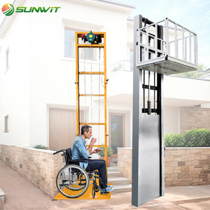 مصعد منزلي بالجملة أحادي السكة هيدروليكي لرفع البضائع، سعة تحميل 500 كجم و1000 كجم للاستخدام من قبل كبار السن وذوي الاحتياجات الخاصة - Product Image 1
