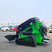 Mini-chargeuse compacte sur chenilles à moteur diesel avec godet, livraison gratuite