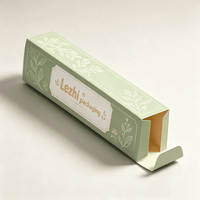 Boîte en papier cosmétique recyclable à extrémités pliées, pelliculage mat, logo en feuille d'argent pour pinceaux de maquillage, crème pour le visage, accessoires de beauté