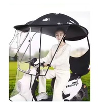 Parapluie Scooter haute qualité mental U-tube dur déflecteur fabrique en gros acier inoxydable fenêtre poussoir parapluie moto