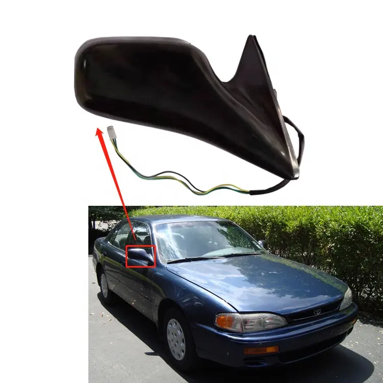 Driver Passenger Power Side View Mirrors LH 87940-06030-C0 RH 87910-06030 Non-foldable Rear View Mirror for Toyota Camry 92-96