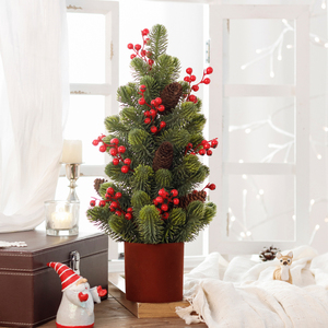 SHUANGYUAN Novo Design de Árvore de Natal <span class=keywords><strong>Mini</strong></span> de 48cm para Mesa com Decoração de Ramos para Árvore <span class=keywords><strong>Mini</strong></span> Artificial - Product Image 3