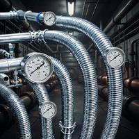 Tuyau métallique ondulé personnalisé certifié CE SS321 1" PN16 avec raccord rapide pour centrale électrique