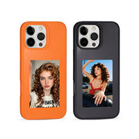 Étui de téléphone portable personnalisé NFC E-Link avec écran de 3,97 pouces, coque de téléphone en TPU avec photo DIY pour iPhone 15/16/17 Pro Max Series
