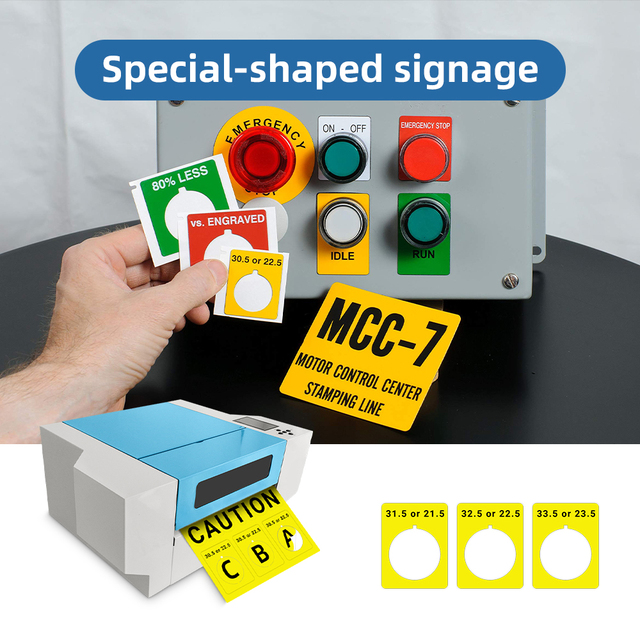 MS-TTR370 High Precision Thermal Transfer Printer for Pipeline Labels, Electrical Markings & Nameplate Engraving