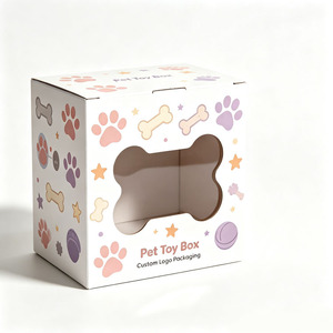 Wholesale Printed Pet Toy Packaging <b>Box</b> Foldable Corrugated Paper Gift <b>Box</b> for <b>Cat</b> Dog Pet Toys Custom Size - Product Image 2