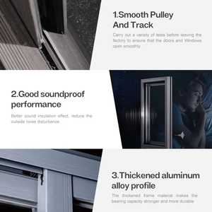 Manufacturer Direct Double Glazed Windproof Aluminum Alloy Sliding <strong>Window</strong> Exterior Aluminum <strong>Window</strong> with Glass - Product Image 4