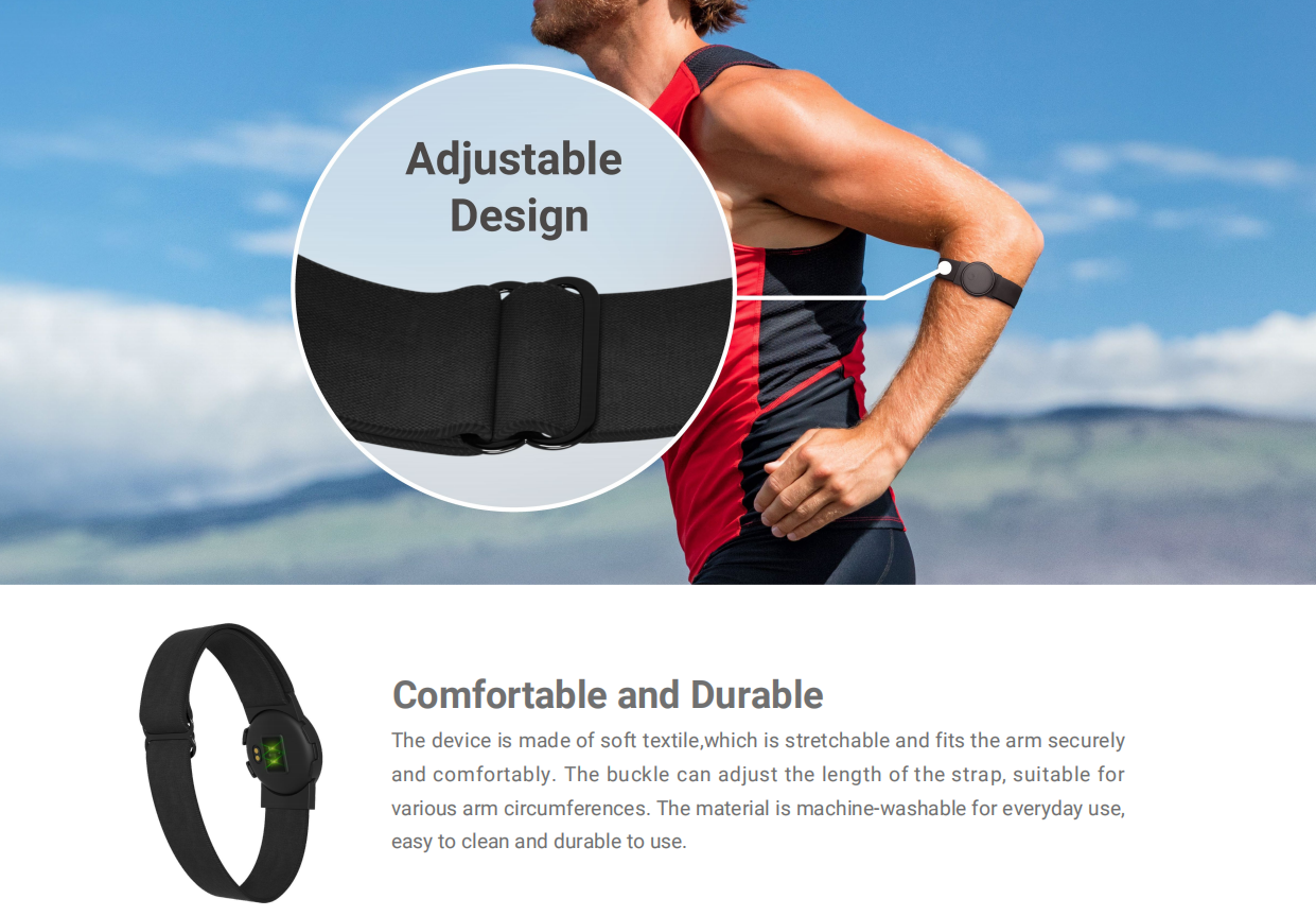 Arm Band Simple Heart Rate Monitor For Running Best Fitness