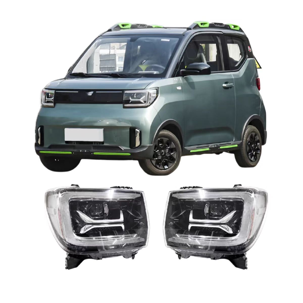 Headlamp Combination Headlight Is Suitable for Wuling Hongguang MINIEV GB Macaron Macaron III Auto Parts Image 4