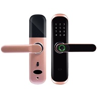 Goedkope Prijs Smart Deurslot Wifi Tuya Ttlock App Afstandsbediening Vingerafdruk Digitaal Toetsenbord Nfc Code Smart Lock Voor Hotel