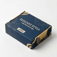 Boîte d'expédition pliante en papier personnalisée avec logo, emballage pour envoi postal