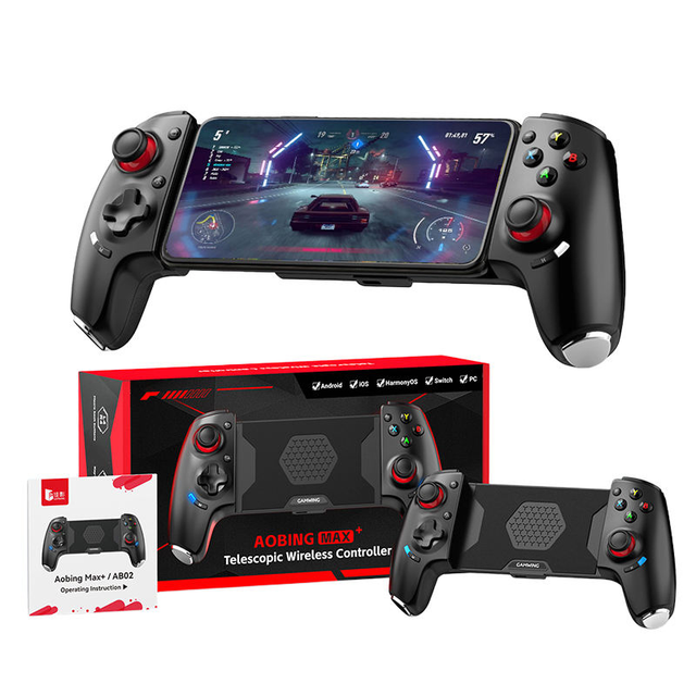 NKIWI AB02 Wireless BT Game Controller for PC Android & IOS Mobile Phones with Vibration Motor-Telescopic Design