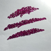 HQ GEMS Marquise 2.5X5mm Kualitas 3A Sintetis 8 #   Harga Batu Korundum Ruby Darah Merpati Per Karat