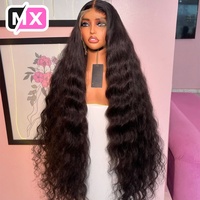 Perruque Cheveux Humains Vierges Indiens Ondulés Effet Eau Qualité Grossiste Densité 200 Naturellement Ondulée Perruque Frontale HD 4x4 13x4