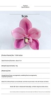 Fleurs artificielles, têtes d'orchidées imprimées en 3D en EVA pour la décoration de mariage