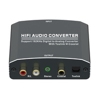 Decodificador de audio de metal Convertidor analógico DAC ADC Convertidor digital a analógico de alta calidad Accesorio de audio y video