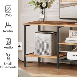 Mobile <span class=keywords><strong>TV</strong></span> Moderno per Soggiorno con Prese Elettriche fino <span class=keywords><strong>a</strong></span> 75 Pollici, Consolle in Legno con Ripiani Aperti e Armadietto - Product Image 2