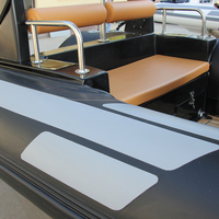 Bateau pneumatique rigide Zhenbo Marine 480 Hypalon Rib en fibre de verre, bateau de pêche haute vitesse pour usage familial en eaux océaniques (8 personnes)