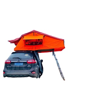 Tenda da Tetto Auto Pieghevole Impermeabile per 2-3 Persone con Parasole per Campeggio - Product Image 1