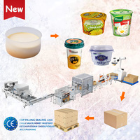 Mesin Pengisi dan Penyegel Otomatis untuk Selai Pir, Sup Dessert, Bubur Beras Ungu dalam Cup, dan Mesin Pengemasan Kotak Karton Cup