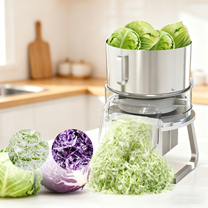 Ralladores <span class=keywords><strong>de</strong></span> <span class=keywords><strong>Lechuga</strong></span> y Repollo para Cocina, Cortadores <span class=keywords><strong>de</strong></span> Frutas y Verduras, Máquina para Cortar y Triturar Cebolla y Repollo, 80-100KG/H - Product Image 3