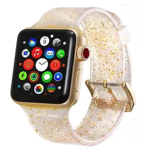 Correa para Apple Watch, banda de 40mm, 44mm para iwatch, pulsera de silicona de 38mm y 42mm para Apple Watch series 5 4 3 2