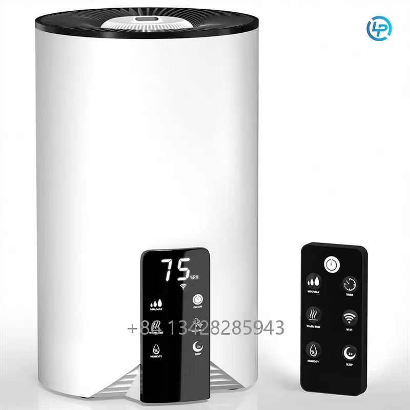 Thuis 4l Tafel Grote Capaciteit Ultrasone Aroma Diffuser Warme En Koude Mist Slimme Wifi Controle Luchtbevochtiger Met Luchtzuivering