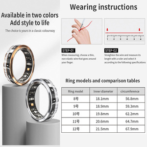 V <b>Ring</b> 2 <b>Smart</b> <b>Ring</b> Luxury Design Diamond Inlaid Roman Numeral Health Tracking <b>Ring</b> for Couples & Unisex - Product Image 6