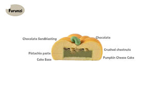 מרקם רך עשיר טעם מוס עוגת קצבת פירות קפואים פודינג עוגות קינוחים סורבה דלעת עוגת מוס אפרסק - Product Image 4