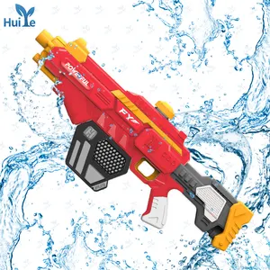 Huiye 2023 Nova Água-Absorvível Elétrica Água Arma Brinquedos Crianças Adultos Verão Esportes Ao Ar Livre Full-Automatic Shooting Games Toy Guns