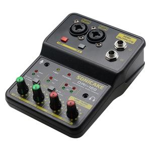Console <span class=keywords><strong>de</strong></span> <span class=keywords><strong>mixage</strong></span> audio mini 2 canaux SONICAKE, carte son, studio DJ, enregistrement musical, karaoké à domicile, compatible <span class=keywords><strong>PC</strong></span>, QAI-100 - Product Image 1