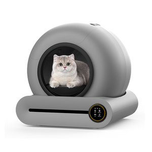 Lettiera Automatica Intelligente 2026 Ultima Versione Grigio Freddo con Wi-Fi, Controllo Odori, Ampio Spazio 65L, Autopulente per Gatti - Product Image 1