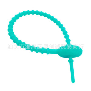 Colorful Soft Rubber Cable Tie 15Cm Releasable For Felt Hanging Strap And Non Woven Fabric Pendant Diy Keychain - Product Image 2