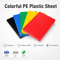 Plaque en plastique PE colorée, panneau HDPE épais, taille personnalisée, résistant aux UV, pour signalétique industrielle, vente en gros d'usine, OEM