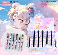 DHF1283 Venta al por Mayor de Cajas Ciegas de Bolígrafos de Gel con Diseños de Anime Kawaii, Bolígrafos Neutros para Estudiantes con Diseños de Capibara, Perro y Sailor Moon