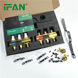 IFAN PEX calefacción por <span class=keywords><strong>suelo</strong></span> <span class=keywords><strong>radiante</strong></span> accesorios de plomería personalizados 2 <span class=keywords><strong>3</strong></span> 4 5 vías piezas radiantes colector de latón - Product Image 5