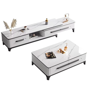 Mesa de Centro Moderna, Simple, Económica y Duradera de Madera Maciza, Mueble para TV Extensible para Salón, para <span class=keywords><strong>Televisores</strong></span> Pequeños - Product Image 6