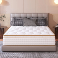 COSTFULL 10 Zoll Langlebige Umweltfreundliche Atmungsaktive Kühlgel-Memoryschaum Taschenfederkern Hybrid-Matratze 10 Jahre Garantie Schlafzimmer Hotel