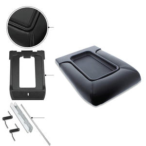 Cubierta de Reposabrazos para Consola Central Chevrolet 19127366, Caja de Almacenamiento de Cuero Negro para GMC 1999-2007 - Product Image 1
