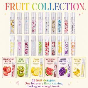 Brillo Labial Infantil con Purpurina, Hidratante, con Sabor a Frutas, 6 Colores, Holográfico, <span class=keywords><strong>Estrella</strong></span>, Dorado, Rosa, Plateado, Rojo, Azul, Brillante, Gel Transparente - Product Image 5