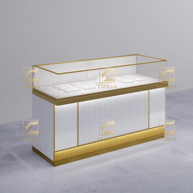 Expert Craftsmanship Jewelry Showcase Glass Display