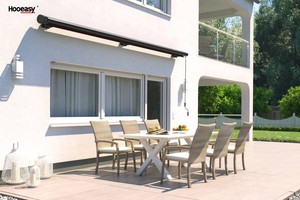 Mái Hiên Ngoài Trời Bằng Nhôm Sang Trọng Dùng Điện Kích Thước Tùy Chỉnh Mái Hiên Mái Hiên Vườn Kích Thước Lớn Có Thể Thu Gọn - Product Image 4