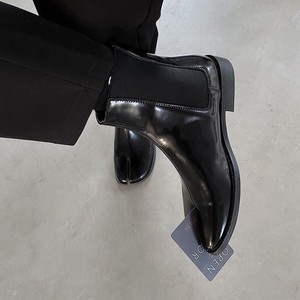 Botas de cuero genuino Niche 2026, nuevas llegadas, de media pantorrilla, elásticas, con punta tipo thong, botines de cuero de moda para hombre - Product Image 2