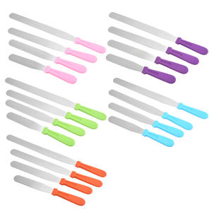 Cuchillo de beso recto de acero inoxidable, espátula suavizante de crema para hornear <span class=keywords><strong>pan</strong></span> y pastel, herramienta de decoración de cocina, raspador de repostería - Product Image 1