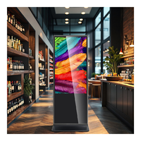 Machine publicitaire verticale esthétique pratique pour les affichages d'affiches numériques pratiques de magasin de détail
