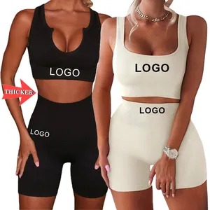 2023 Lässige Sommer Frauen Kurze Outfits Letter Print Crop Top Baumwolle T-Shirt und Shorts passend zu zweiteiligen Shorts Hosen Set Frauen