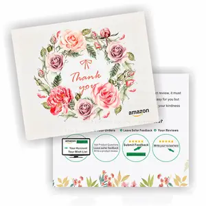 Cartão de visita de papel do logotipo personalizado, impressão de cartão de visita do ouro rosa preto pequeno negócio, cartões de agradecimento com envelopes de folha