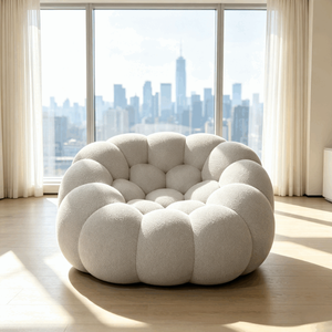 Sillón Personalizado de Tela de Lino y Terciopelo con Burbujas en Verde, Gris y Morado para Muebles de Hogar, Sala de Estar, Dormitorio, Habitación <span class=keywords><strong>Infantil</strong></span>, Exterior - Product Image 6